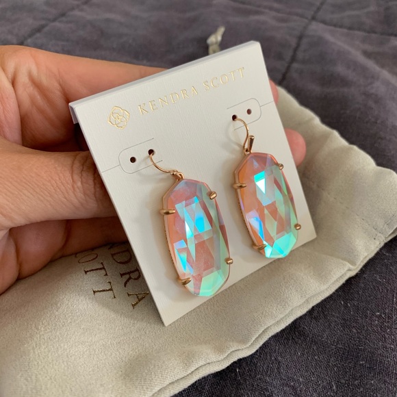 Kendra Scott Rose Gold Statement Earrings - Picture 2 of 6
